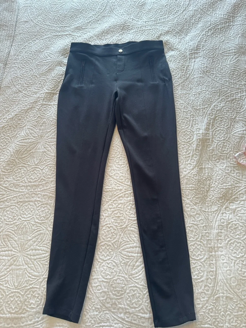 Philosophy Black Slim Ponte Ankle Pants Leggings